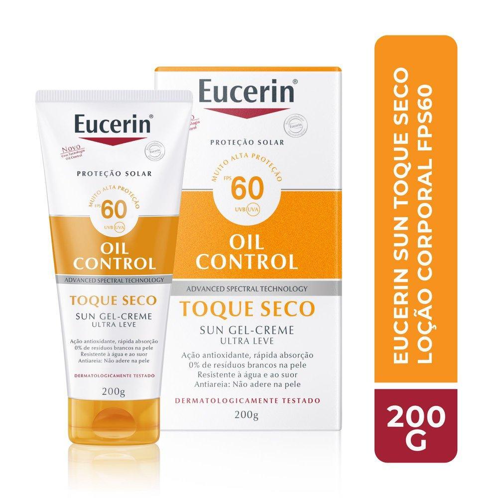 Protetor Solar Corporal Eucerin Sun Oil Control Toque Seco FPS 60 200ml em Oferta na Shopee