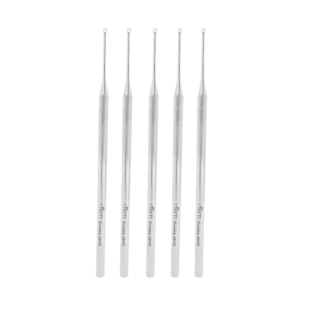 Kit 5 Curetas Vazadas N° 261C - Precisão e Eficiência para Cuidados Especiais