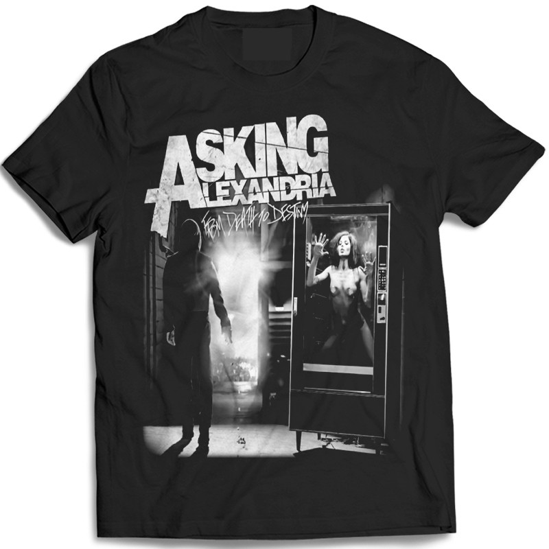 Camiseta Unissex Asking Alexandria From Death Camisa 100% Algodão