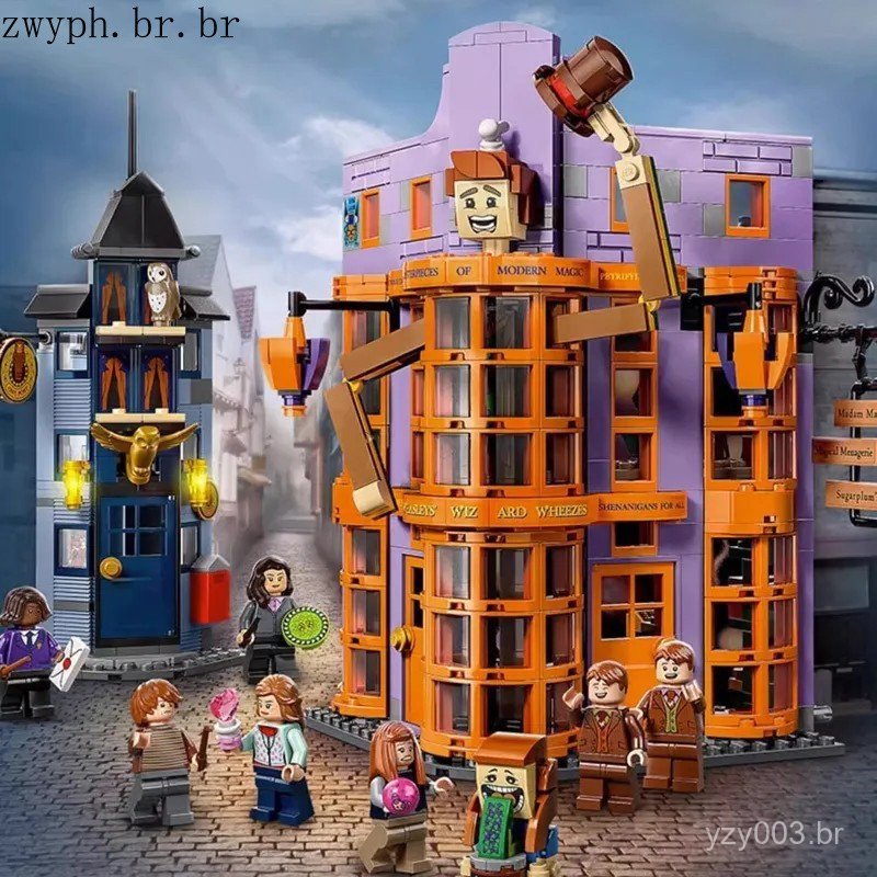Compatível com Lego Hydewei Casa Shabby Torre Astronômica Livro Mágico Monstro Série Harry Potter Blocos de Brinquedo NW