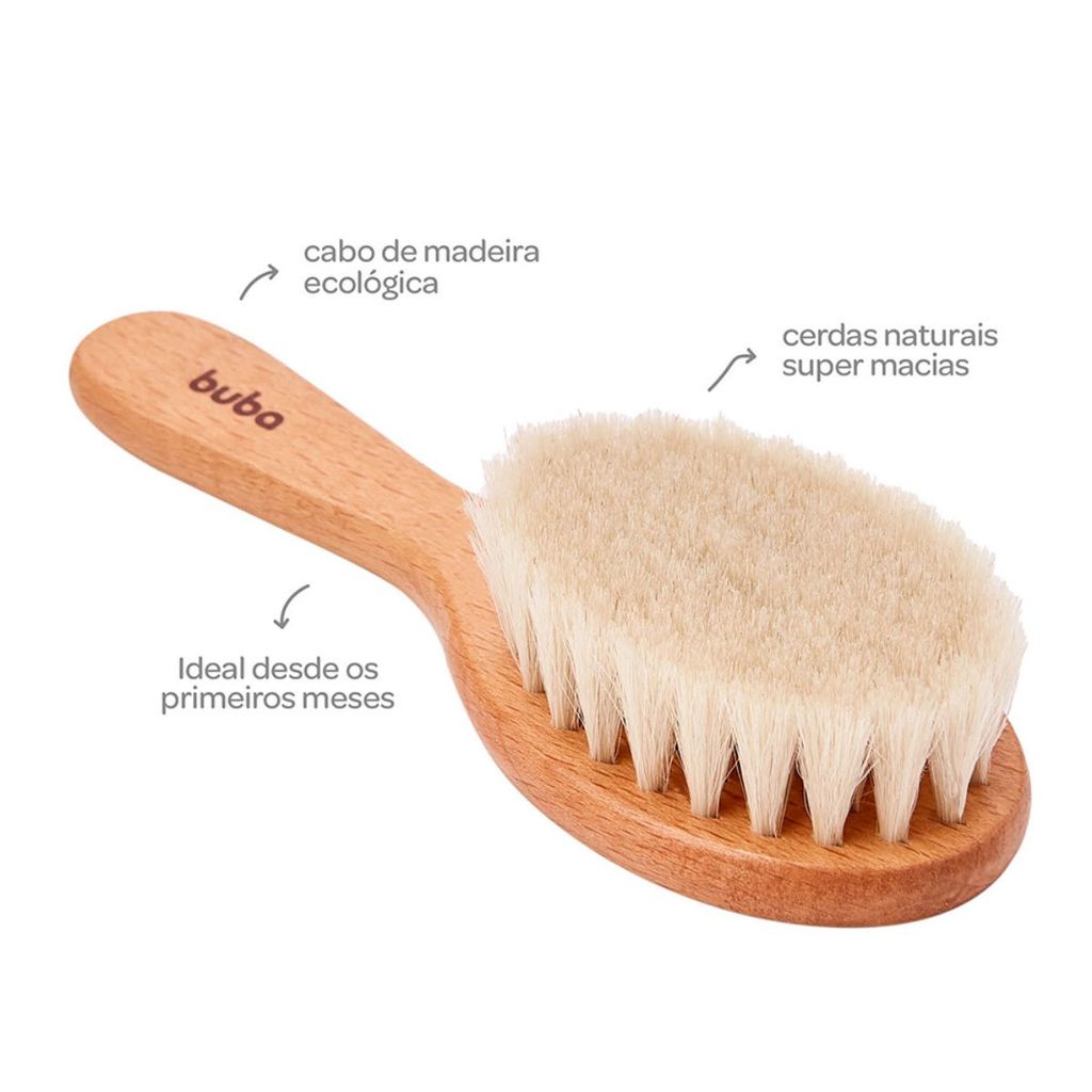 Escova de Cabelo Infantil Cerdas Naturais — imagem 2 de 2