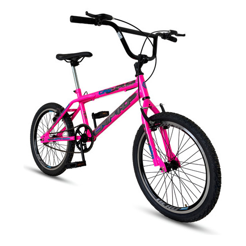 Bicicleta Aro 20 Cross Cripto Bmx Freestyle Pneu Preto Rosa/Azul e prata em Oferta na Shopee