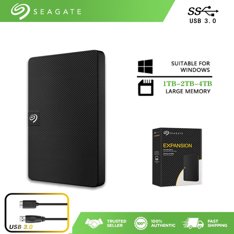 Seagate  HD Externo 1TB/2TB/4TB  USB 3.0 Disco rígido externo em Oferta na Shopee