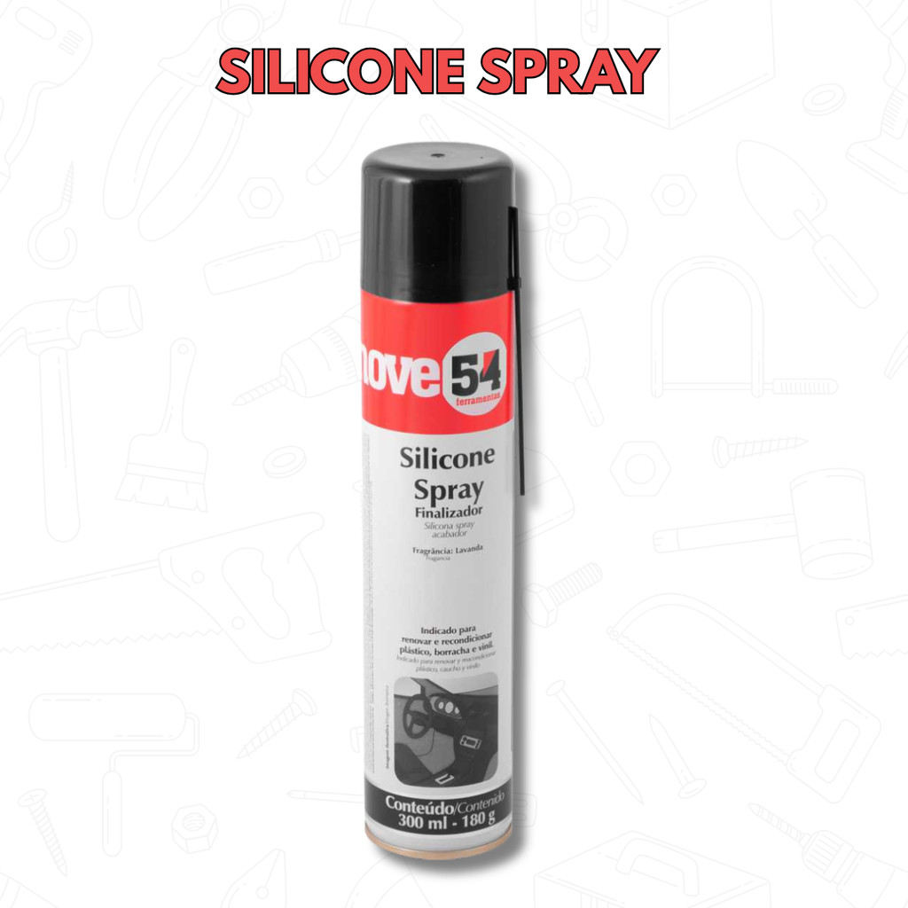 Silicone Spray Automotivo 180 g/300 ml – NOVE54