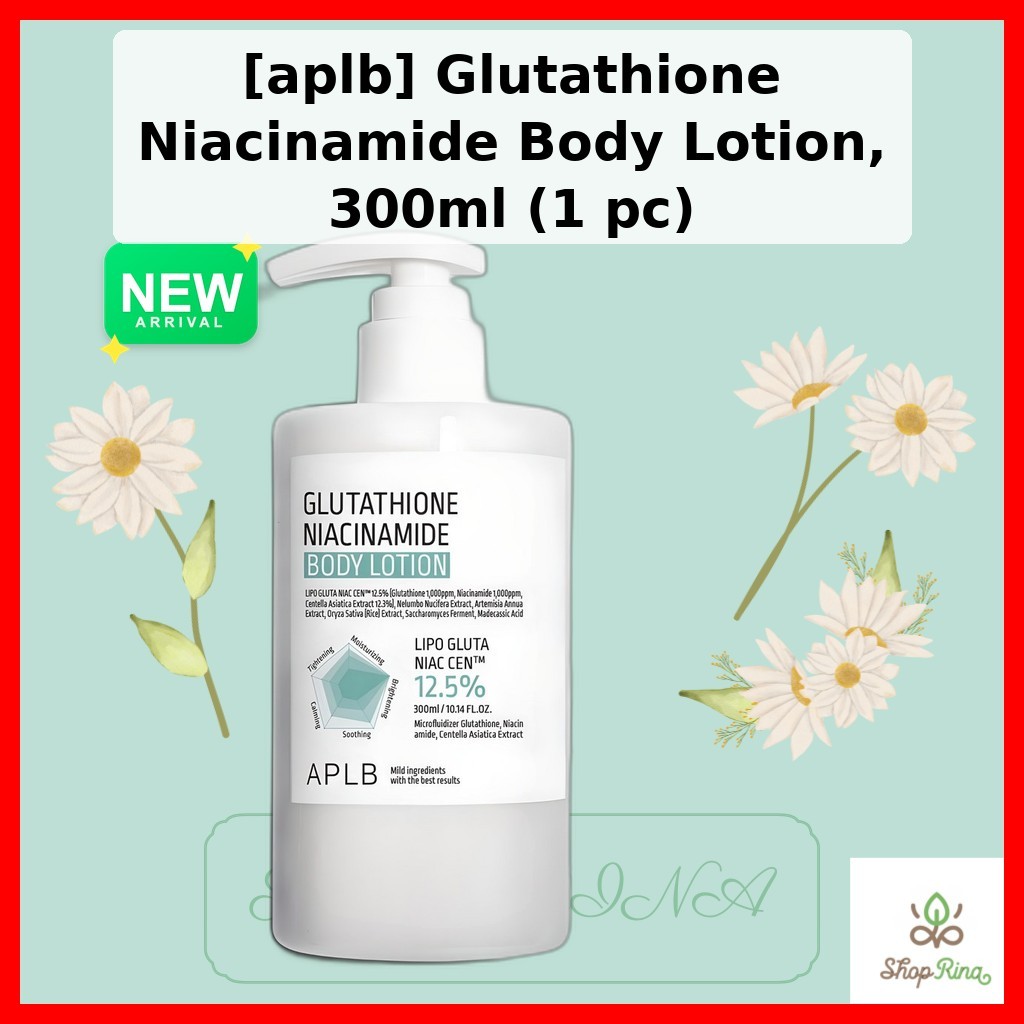 [aplb] Loção Corporal Glutationa Niacinamida , 300ml (1 Unidade)/Coreana/Efeito Iluminador Da SHOPRINA
