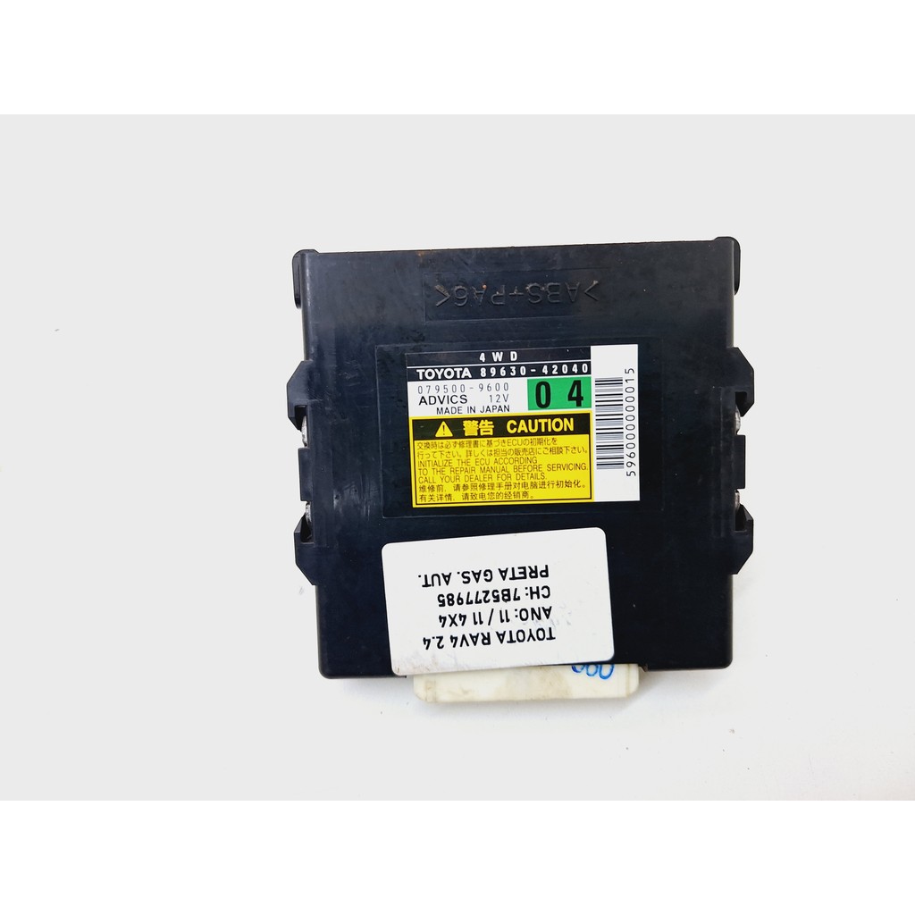 Módulo Controle Tração Toyota Rav4 2.4 2010 2011 N8963042040