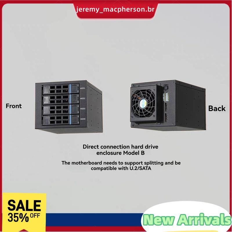 Disco Rígido Externo 4 Baias Conexão Direta Do Gabinete De Armazenamento De Expansão De 3.5 Polegadas Para/SSD U . 2 Dis
