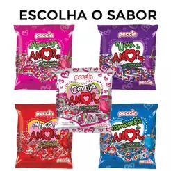 Pirulito do Amor Recheado Escolha o Sabor c/24 - Peccin