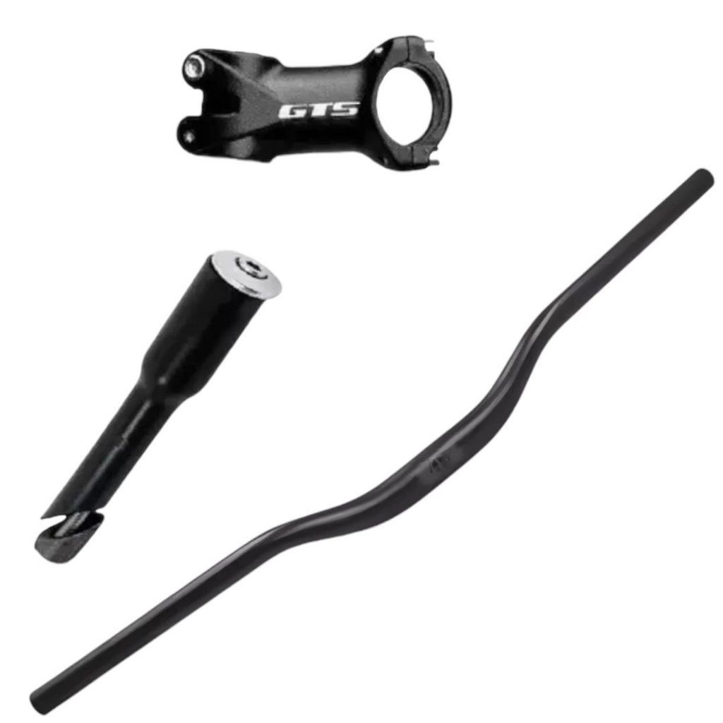 Guidão + Mesa Gts 31.8mm Kit de Bike Adaptador de 21.1mm guidom Standard mtb para bicicleta