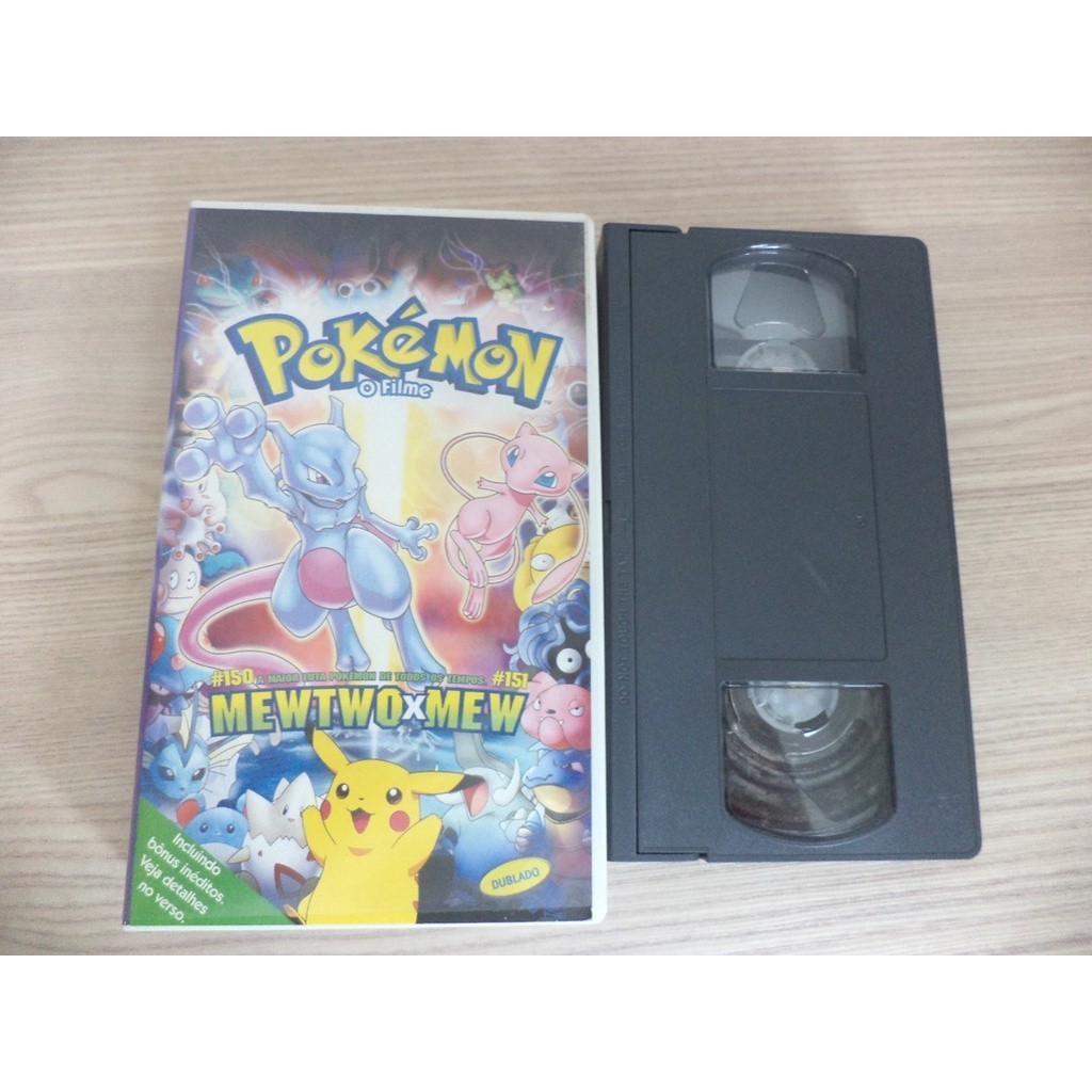 FITA VHS POKEMON O FILME - MEWTWO X MEW - DUBLADO - ORIGINAL