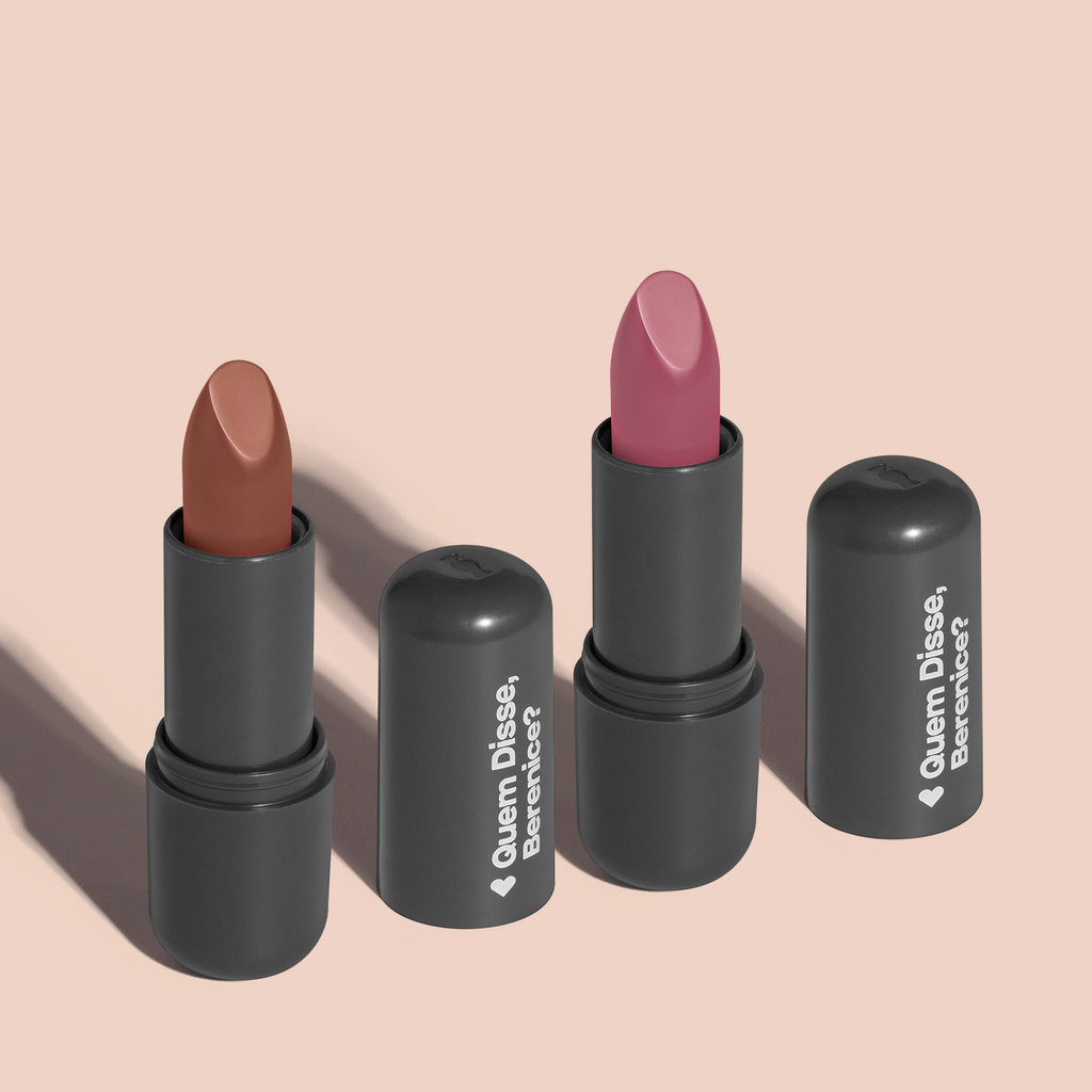 Combo Batom Efeito mate: Nude Marrom 3,8g + Rosa 3,8g