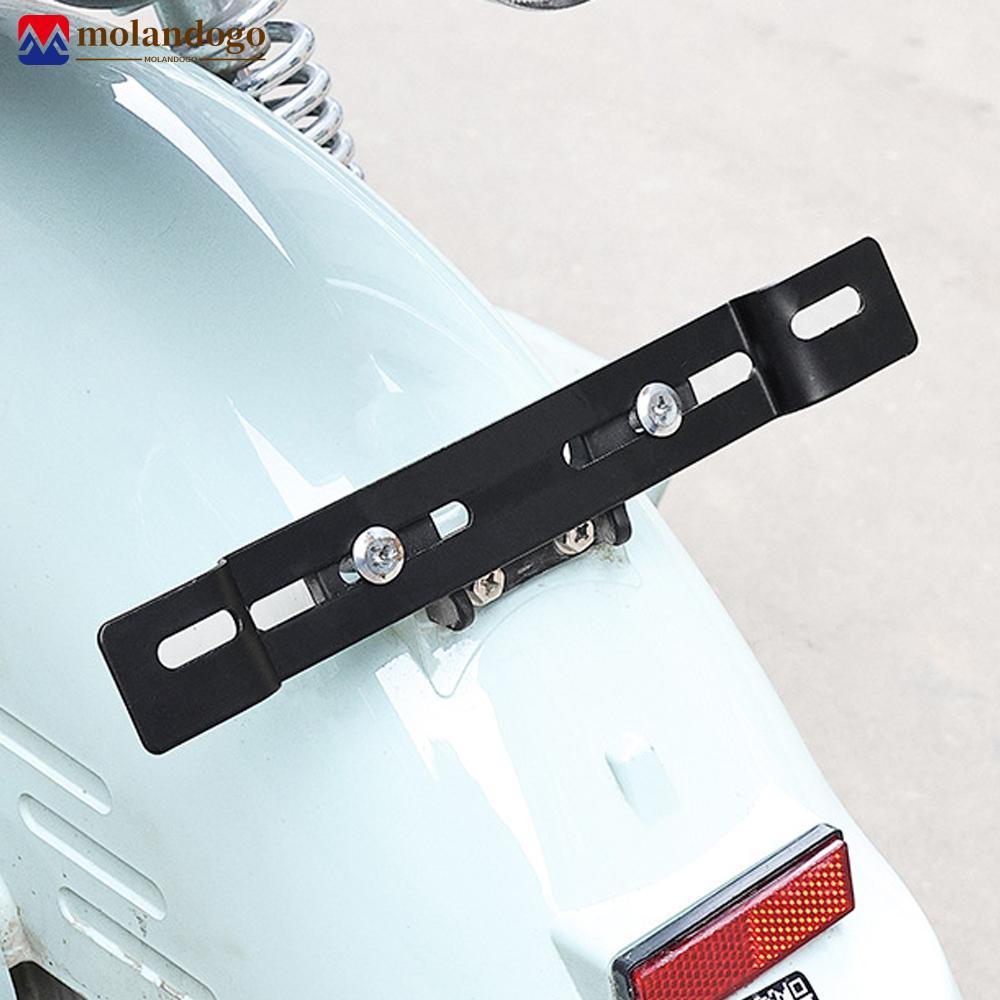 MOLANDOGO Suporte De Placa De Licença Traseira De Motocicleta , Scooter Elétrico , Modificação , Tira Longa , Quadro Par