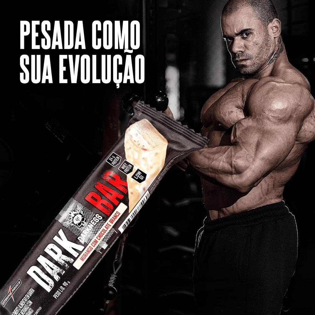 Barra de Proteína Darkness Dark Bar 720g 8 unidades