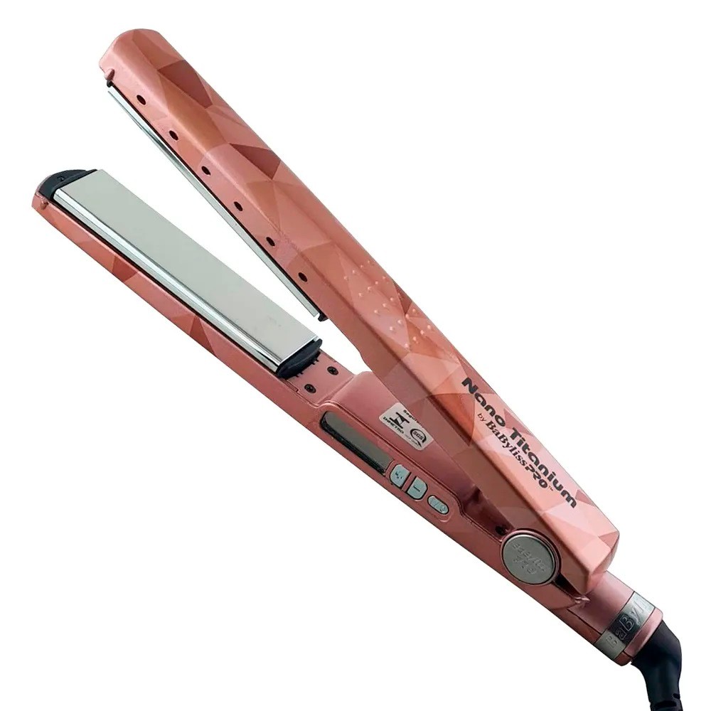 Prancha BaByliss PRO Nano Titanium Vetro Rose Gold 1 1/4 127V