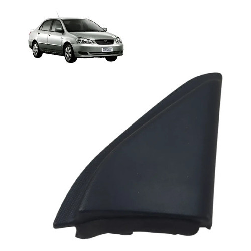 Moldura Interna Direita Retrovisor Toyota Corolla 2003 2008 Preto