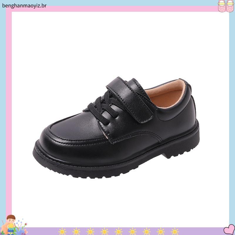 tênis infantil masculino kit tênis infantil masculino Meninos, sapatos de couro, solas macias, crianças, estilo britân