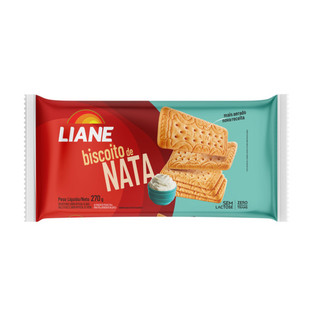 Biscoito Sabor Nata Liane 270g Zero Lactose | Zero Leite | Vegano