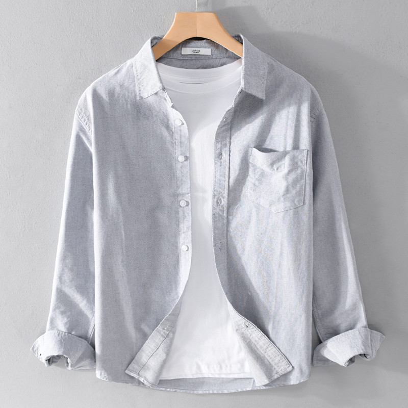 Camisa masculina roupa de trabalho canteiro de obras roupas de trabalho primavera outono roupas de trabalho masculinas P