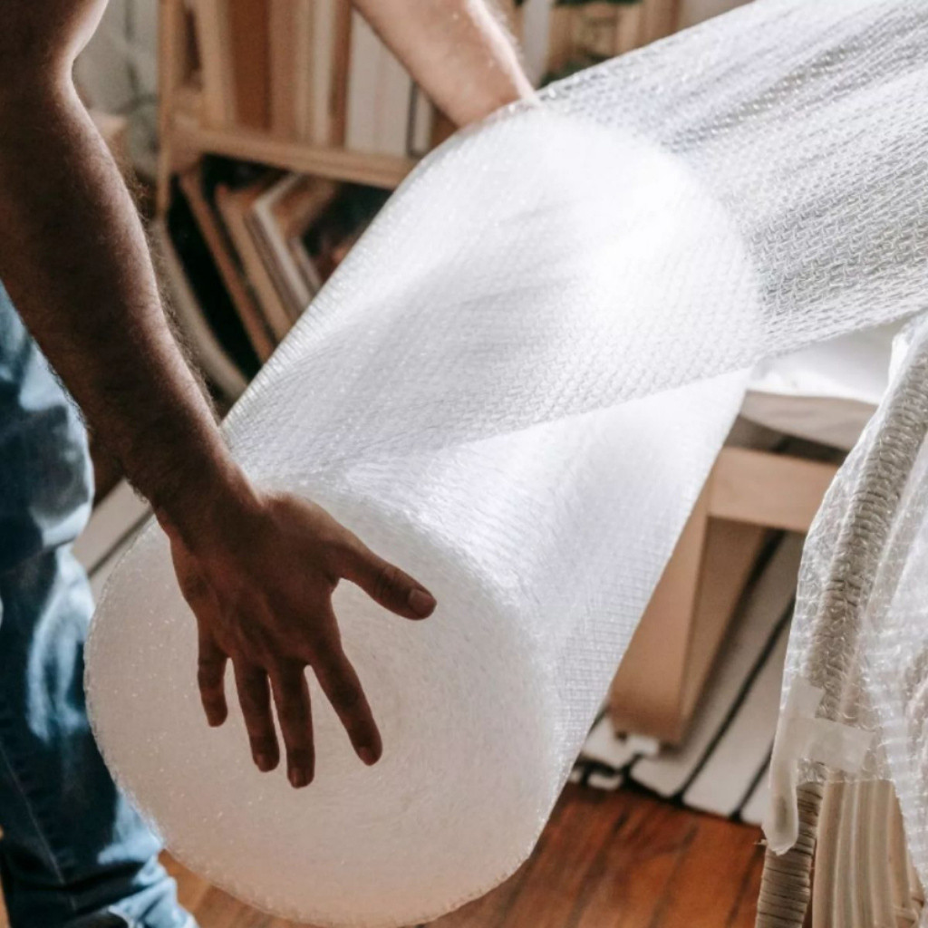 Plástico Bolha Bobina 43cm X 100metros E-Commerce 25 micras Proteção