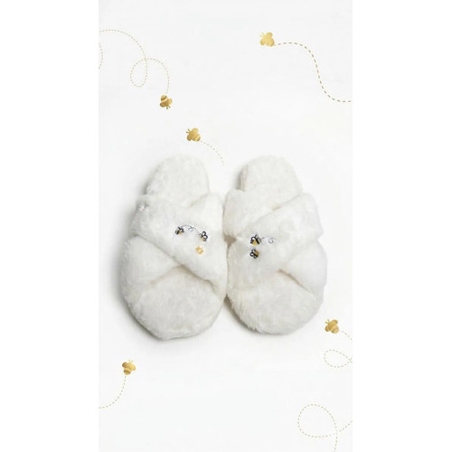 Pantufa Pelúcia Abelhas Imaginarium Branco Abelha 38 Br