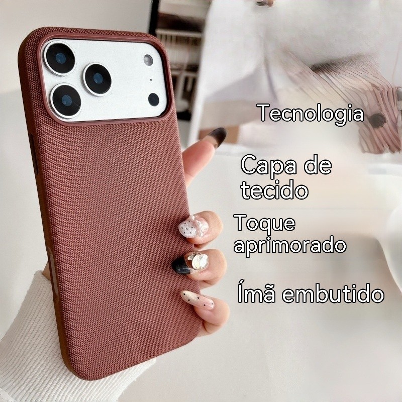 Capinha IPhone17 16 15 14 13 12 Tecnologia de capa de telefone Tecido magnético capa de celular capa iphone case