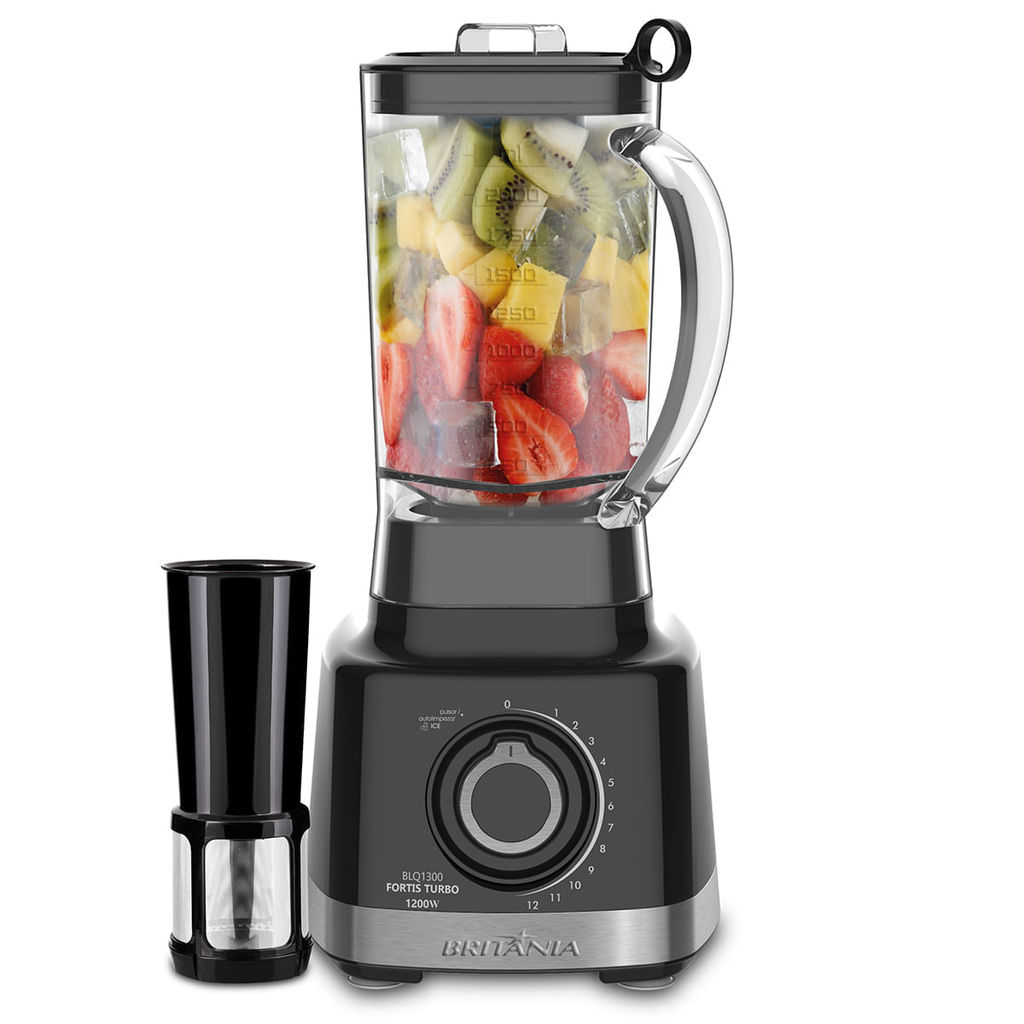 Liquidificador Britânia Fortis Turbo 1400W 3L Preto BLQ1300P
