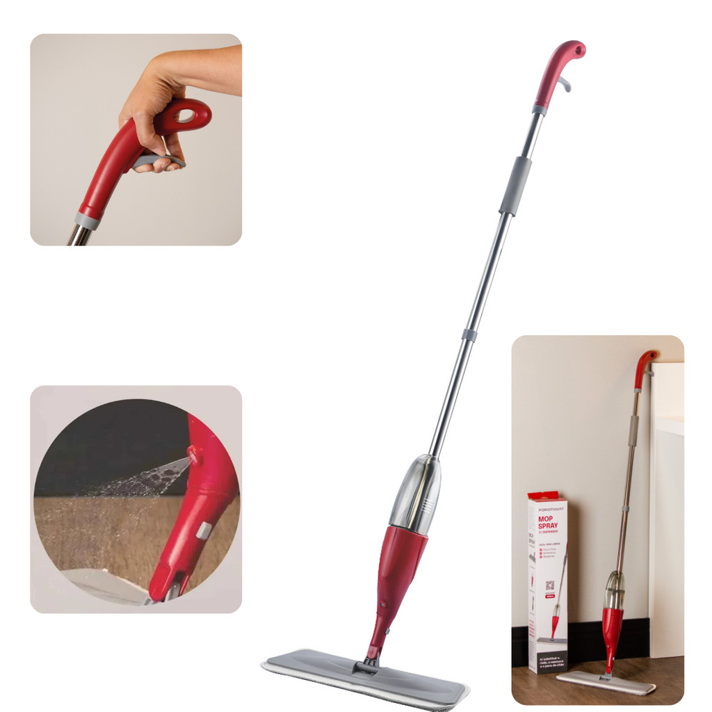 Mop Spray c/ Reservatório Paramount - Rodo Mágico Esfregão - Paramount