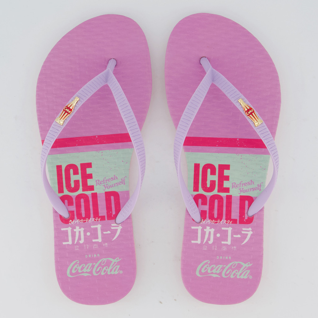 Chinelo Coca Cola Marina Bay Feminino Lilás em Oferta na Shopee