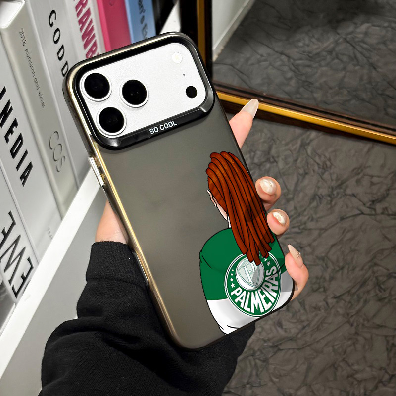 Capinha de celular torcedoras do Palmeiras 2 para iPhone  x xr xs max 12 14 15 17 pro max 17 Plus 16 E capa anti impacto