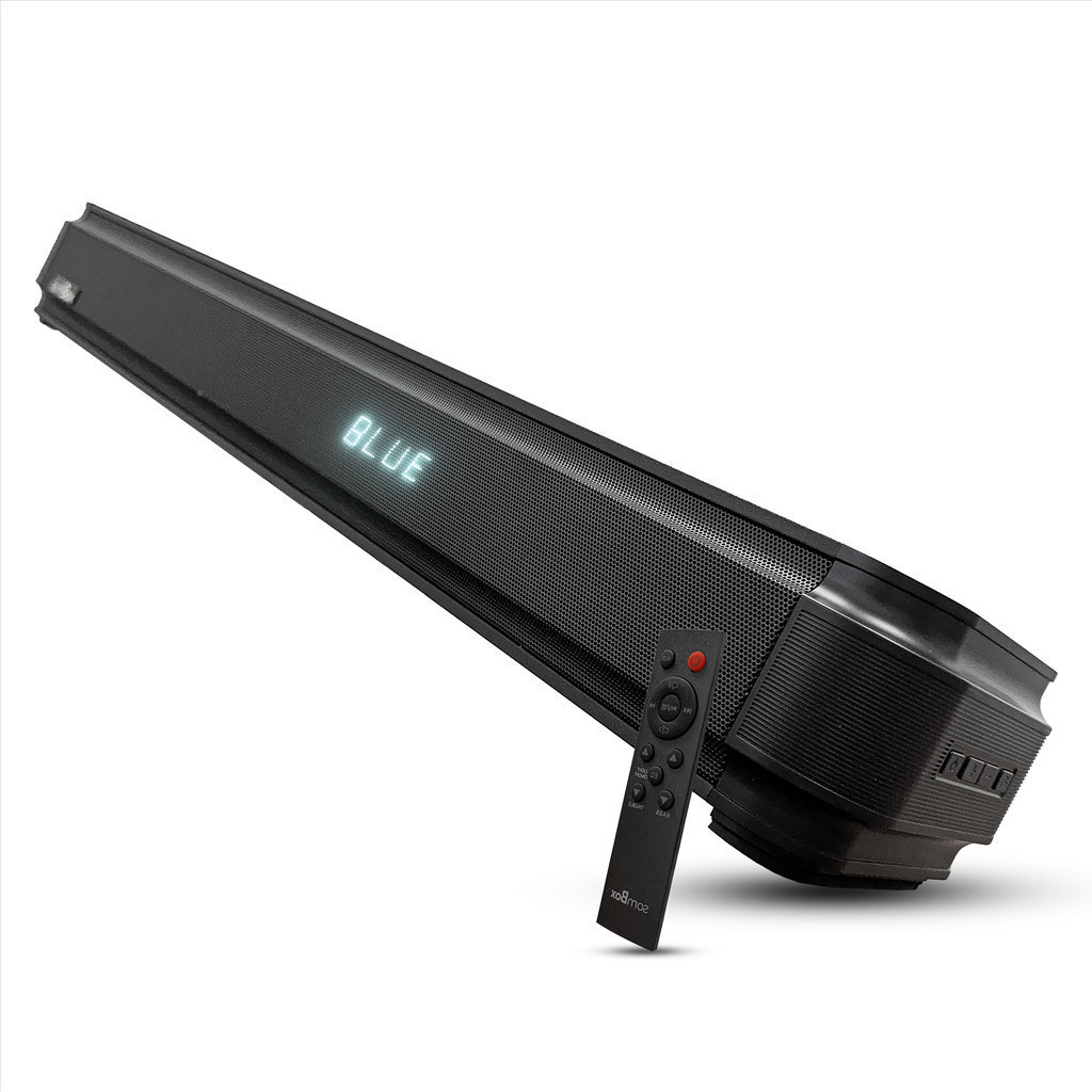 Caixa de Som Soundbar 2.1CH Bluetooth 5.3 Entradas AUX, USB, Óptica e HDMI (ARC) Design Slim e Elegante 120W