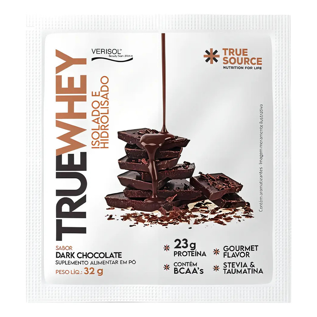 True Whey Protein True Source sachê 23g Dark Chocolate