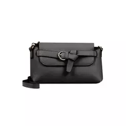 Bolsa Transversal Feminina Pasta Buckle Preta