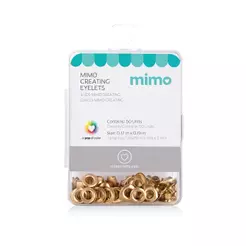 Ilhós Mimo Creating – Coração – Dourado – 4,3mm – 50 Unids