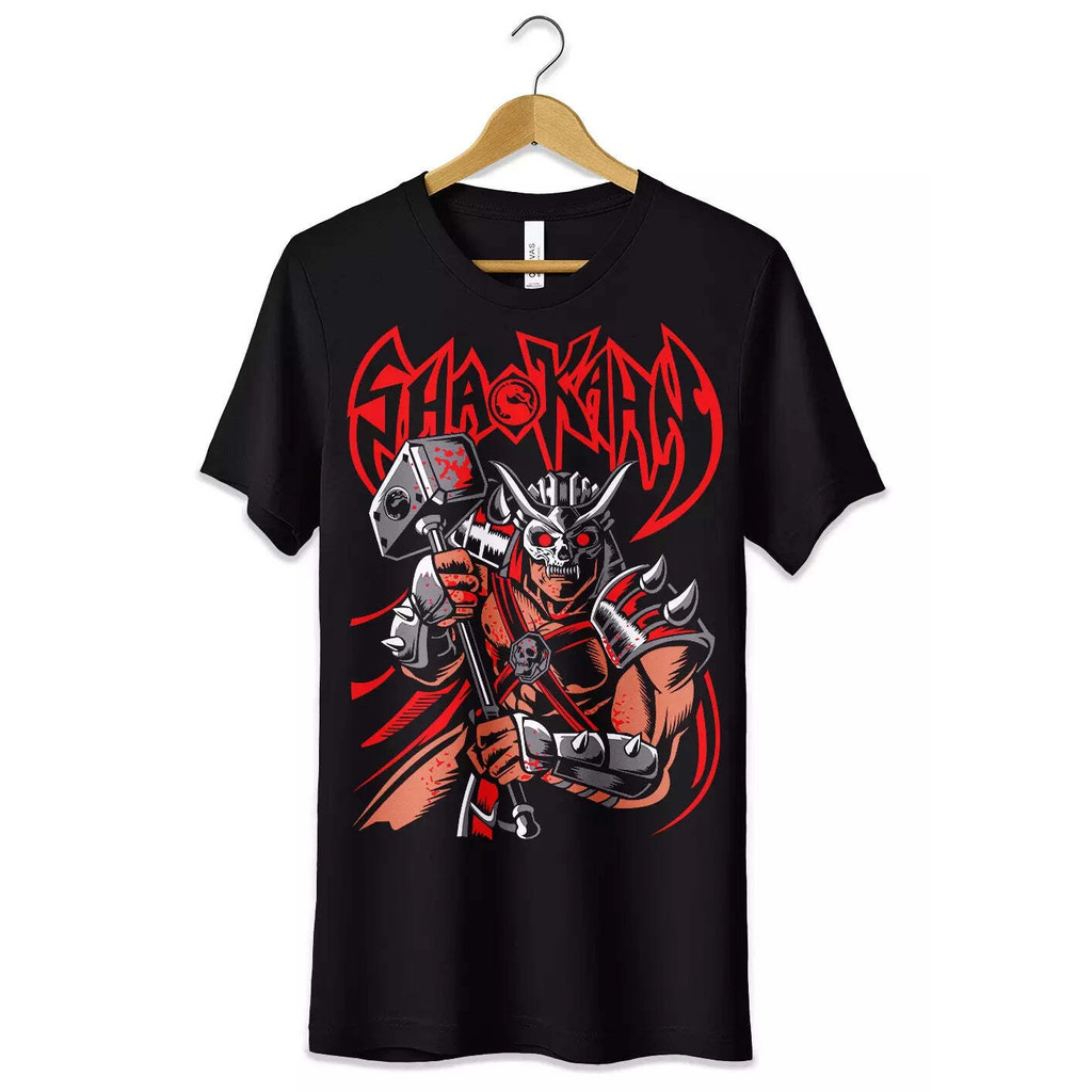 Camiseta Masculina Feminina Estampa Shao Kahn Mortal Kombat T-shirt Unissex Gamer Envio Imediato