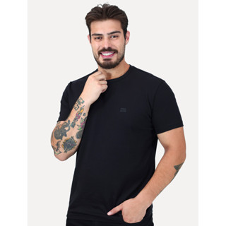 Camiseta King & Joe Premium Suedine Egípcio Logo Preta CA.26.301 00003 em Oferta na Shopee