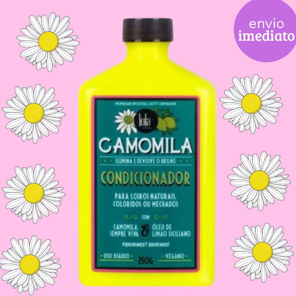 Condicionador Lola Camomila 250ml | Ilumina Cabelos Loiros e Hidratação Suave