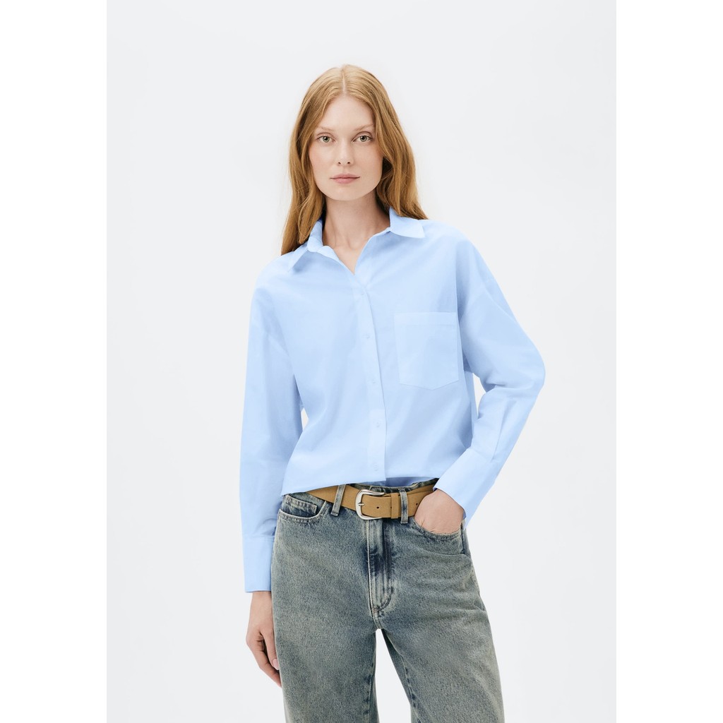 Camisa Feminina Manga Longa Solta ao Corpo Oversized HERING