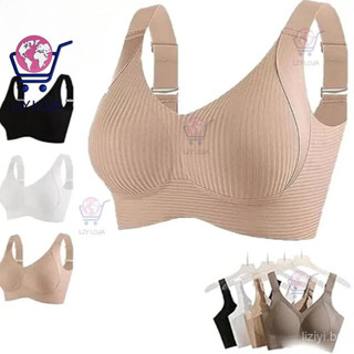 Initiatour 2025 Lingerie Feminina Sem Costura Estilo Fino Grande Peito Pequeno Plus Size Sutiã Removível Antiderr em Oferta na Shopee