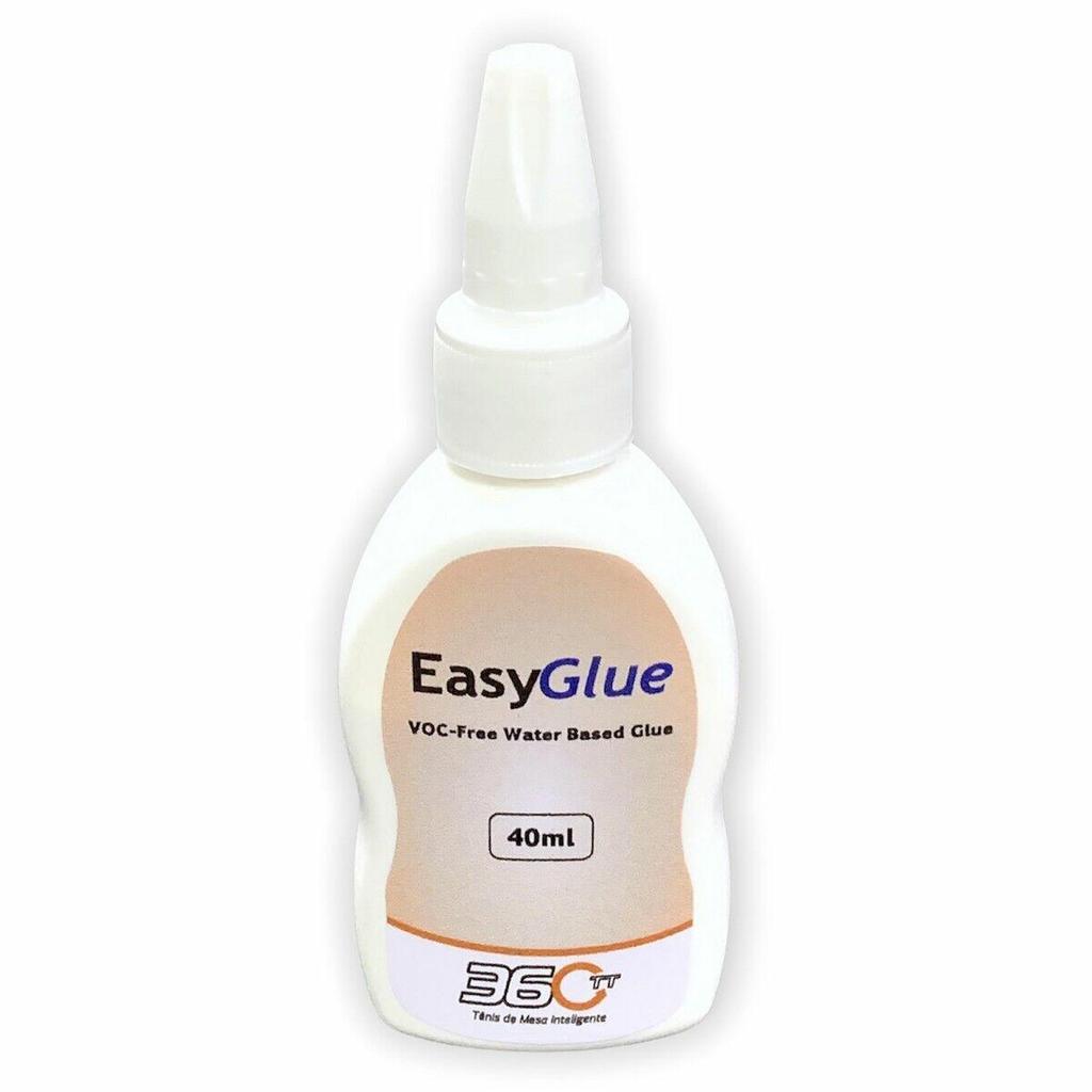Cola EasyGlue Para Raquete Tênis de Mesa 360TT 40ml - Base D'água Com Esponja - Profissional Ping Pong