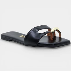 Rasteira Vizzano Detalhe Anel Feminina