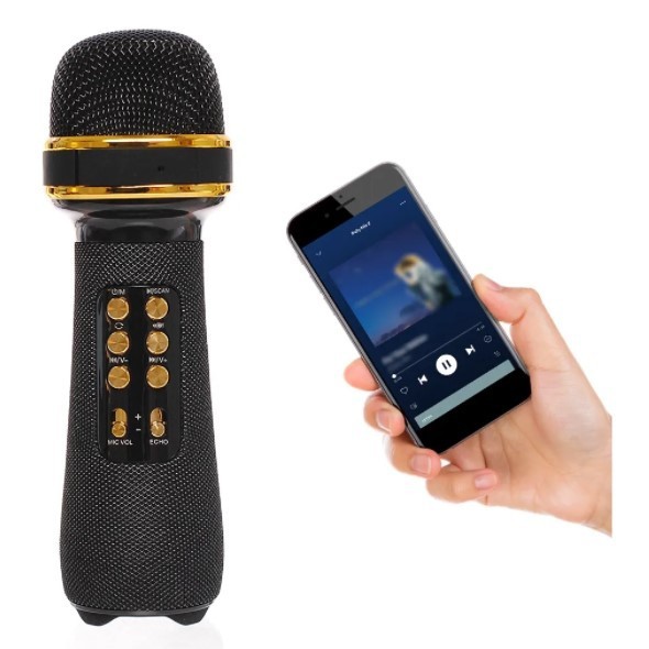 Microfone Karaoke Bluetooth Fm Usb com Caixa de som Rádio Marca XTRAD em Oferta na Shopee