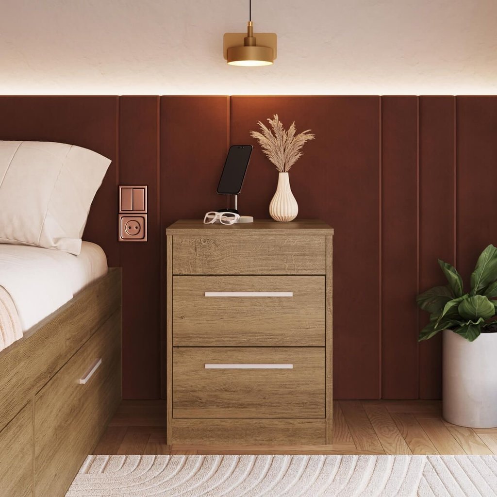 Mesa de Cabeceira com Compartimento Oculto Lock Mel em Oferta na Shopee