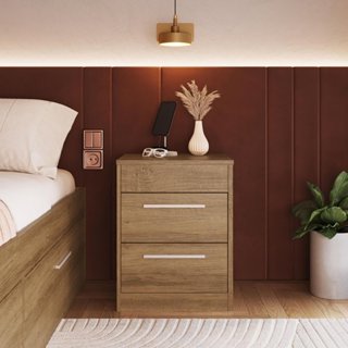 Mesa de Cabeceira com Compartimento Oculto Lock Mel em Oferta na Shopee