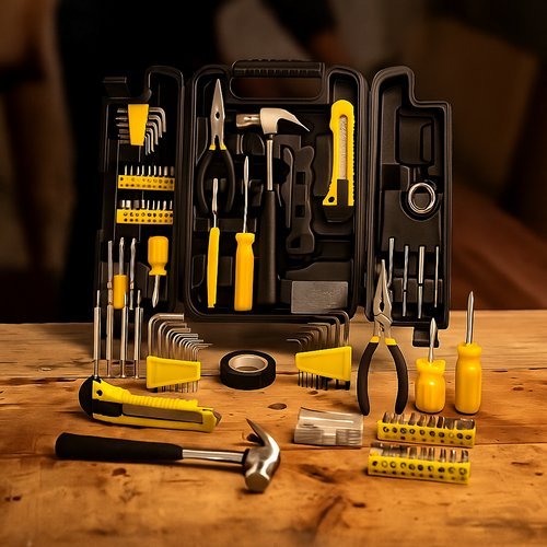 Kit Ferramentas Maleta Profissional 200 Pecas Completas Ferramentas Domesticas