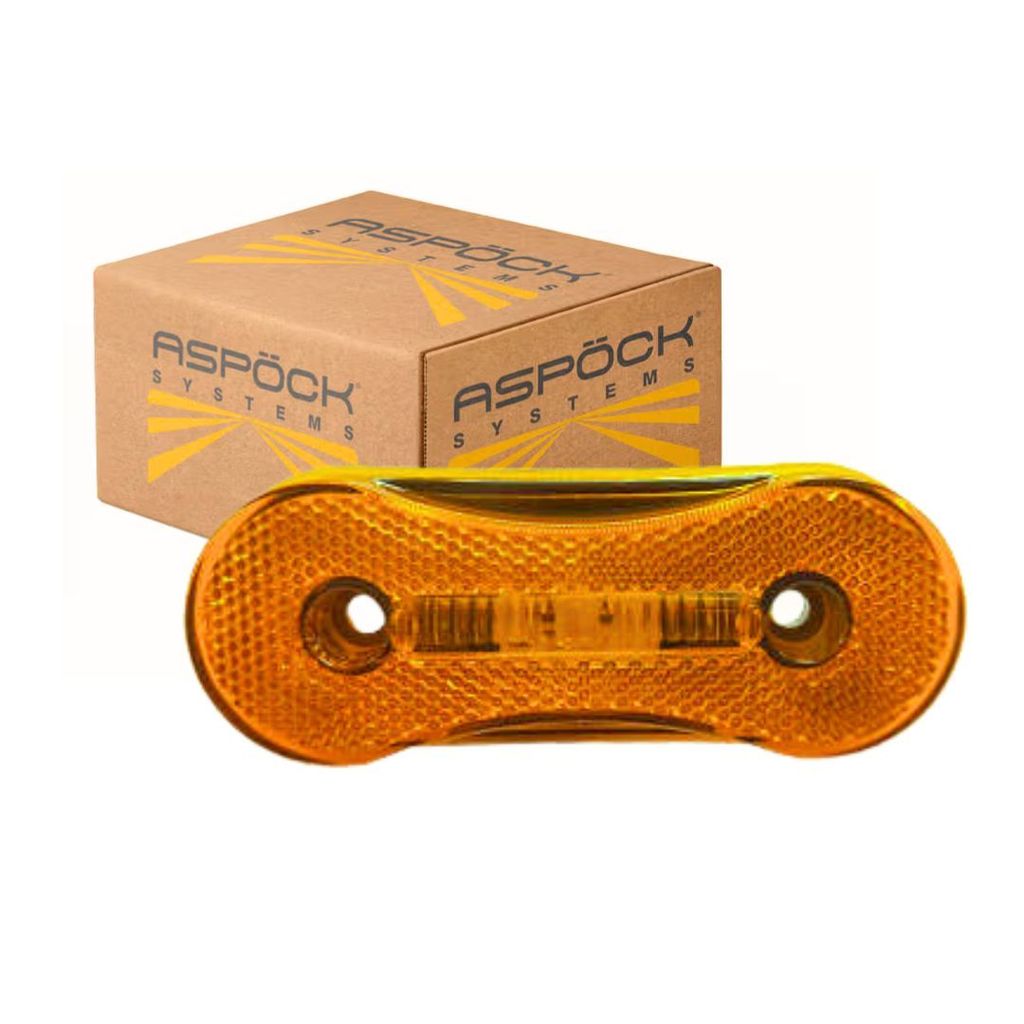 SIDELIGHT LANTERNA DELIMITADORA C/ LUZ AUXILIAR CARRETA PARA FACCHINI 24V AMARELA - ORIGINAL ASPOCK