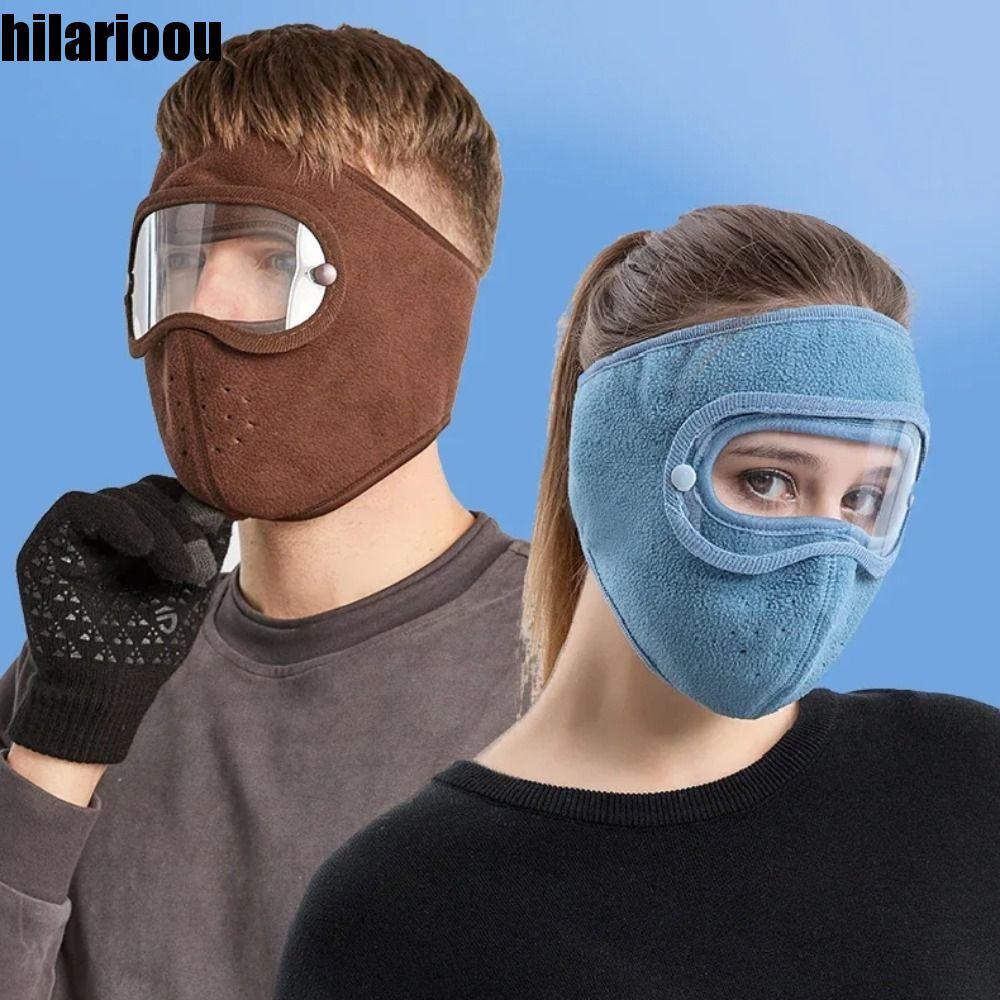 Máscaras De Esqui HILARIOOU , Máscara Facial De Lã Térmica Protetora De Orelha À Prova De Vento E Poeira Para Corrida