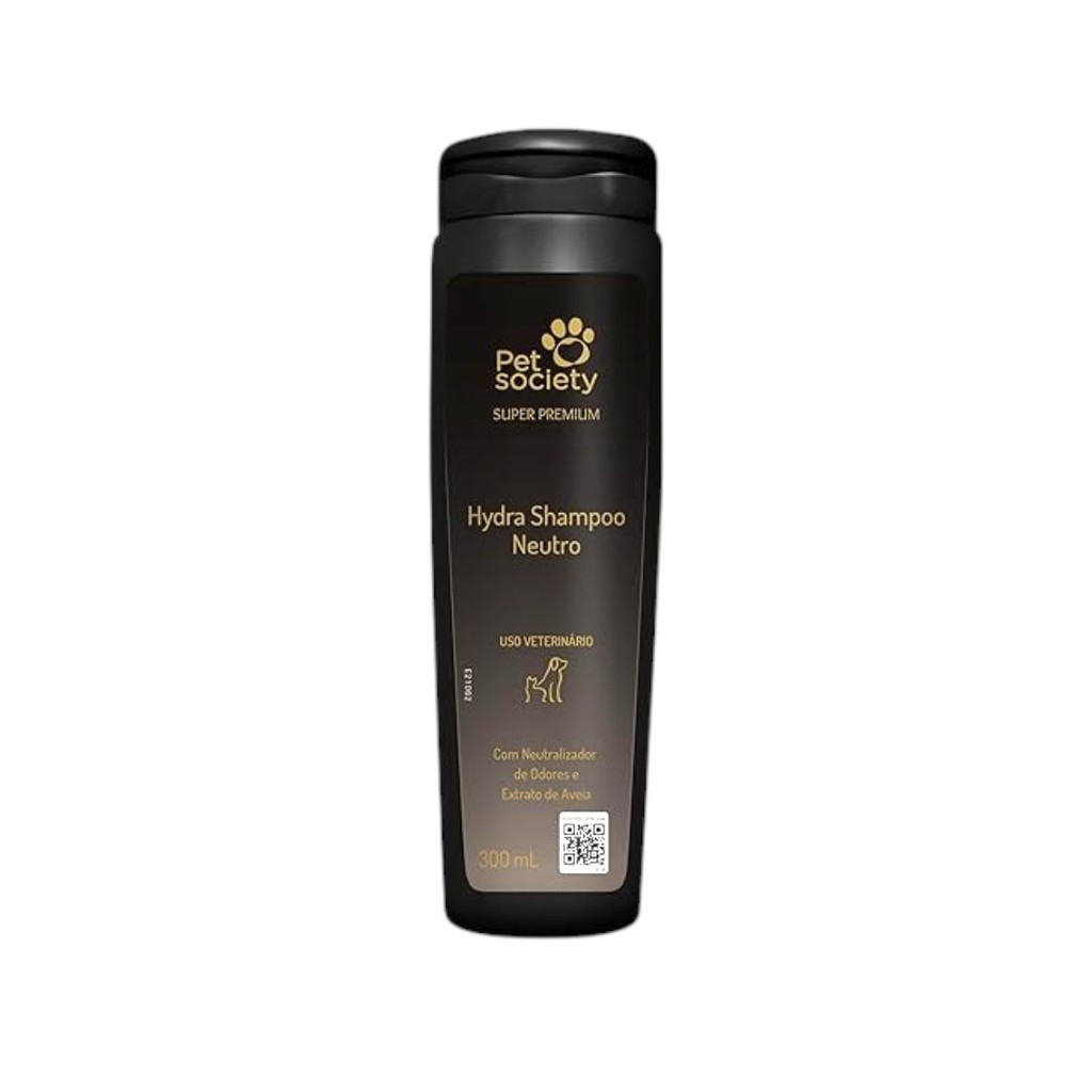 Shampoo Neutro Pet Society Neutro 300ml Hydra Super Premium Cães