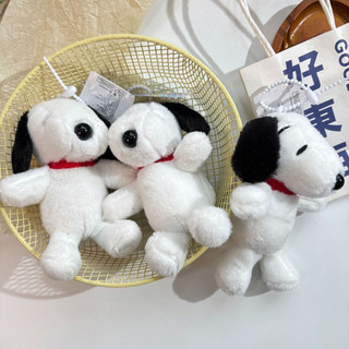 Brinquedos de pelúcia fofos, pingentes do Snoopy, bonecos de pelúcia, companheiros infantis, Red Collar, brinquedo de pe