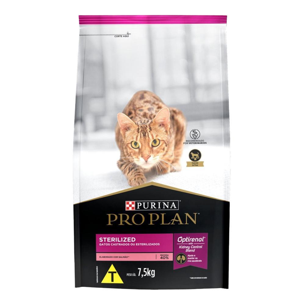 Ração Nestlé Purina Pro Plan Gatos Castrados Salmão - 7.5 Kg