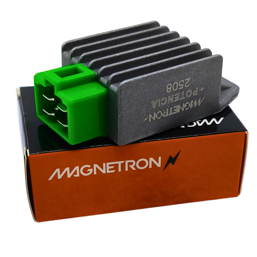 Regulador retificador de voltagem Magnetron Honda CG Titan 150 / NXR Bros150 04/08 Carga Baixa Bateria